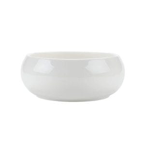 Maceta de cerámica de color blanco