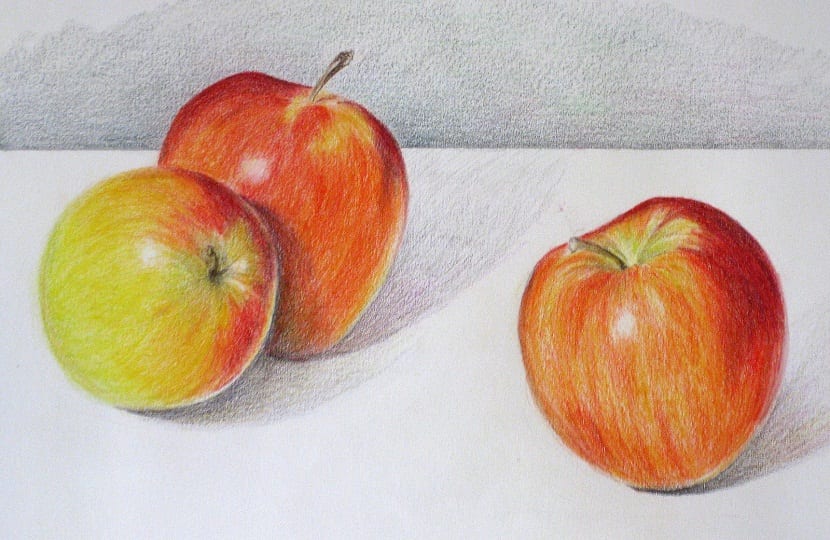 aprendiendo a dibujar manzanas