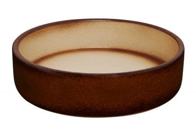 Una maceta de bonsái de color marrón