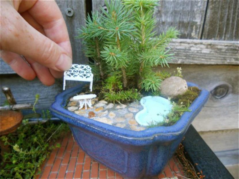 Cómo hacer un jardín en miniatura