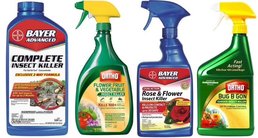 Distintos productos con imidacloprid