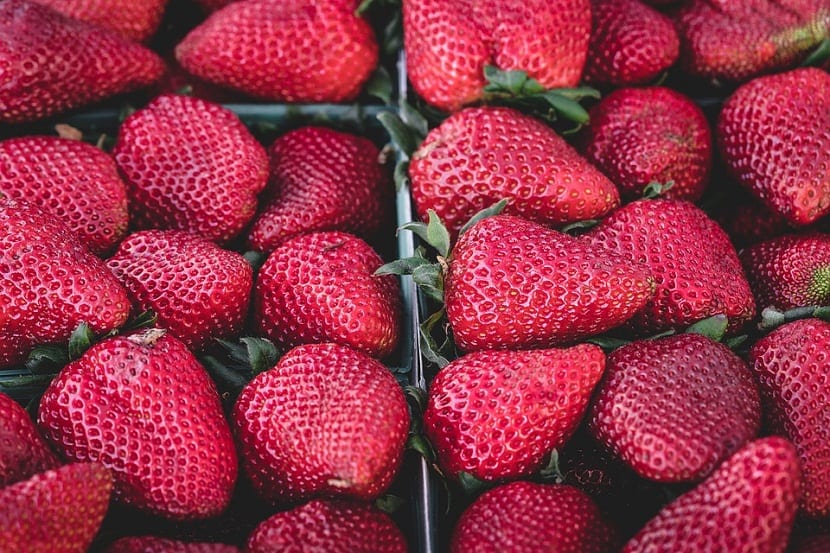 las fresas este tipo de verduras son tipicas en junio