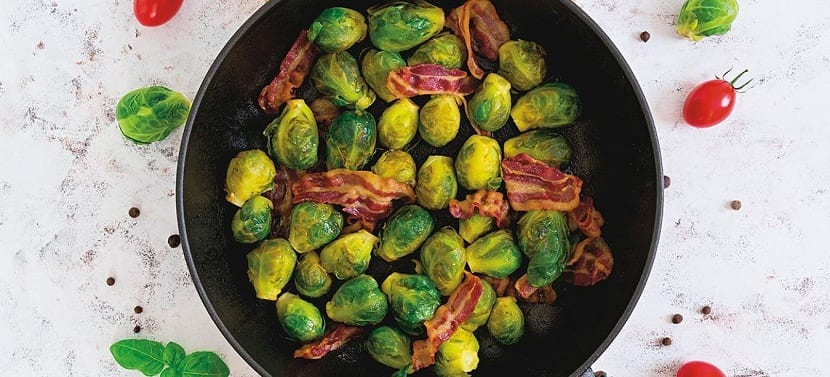 coles de bruselas cocinadas