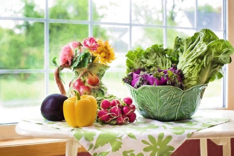 Surtido de hortalizas de huerta recién recolectadas