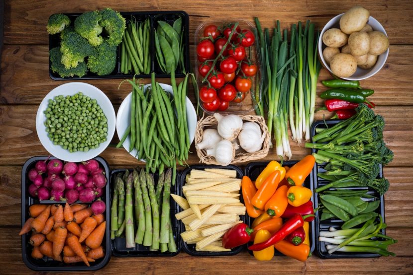 Distintos tipos de verduras y hortalizas