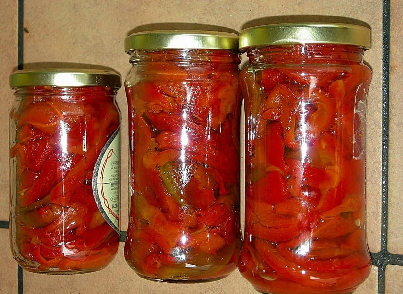 pimientos en conserva