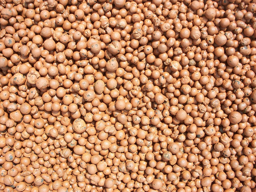 La arcilla expandida es un sustrato ideal para plantas