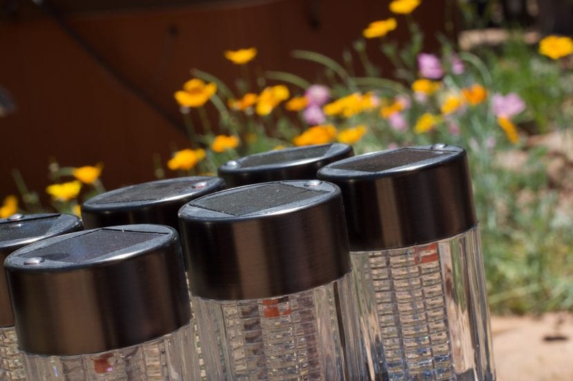 Lámparas de luces solares para el jardín