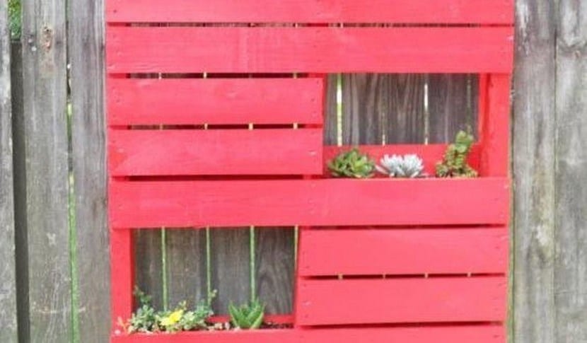 Macetas hechas con pallets