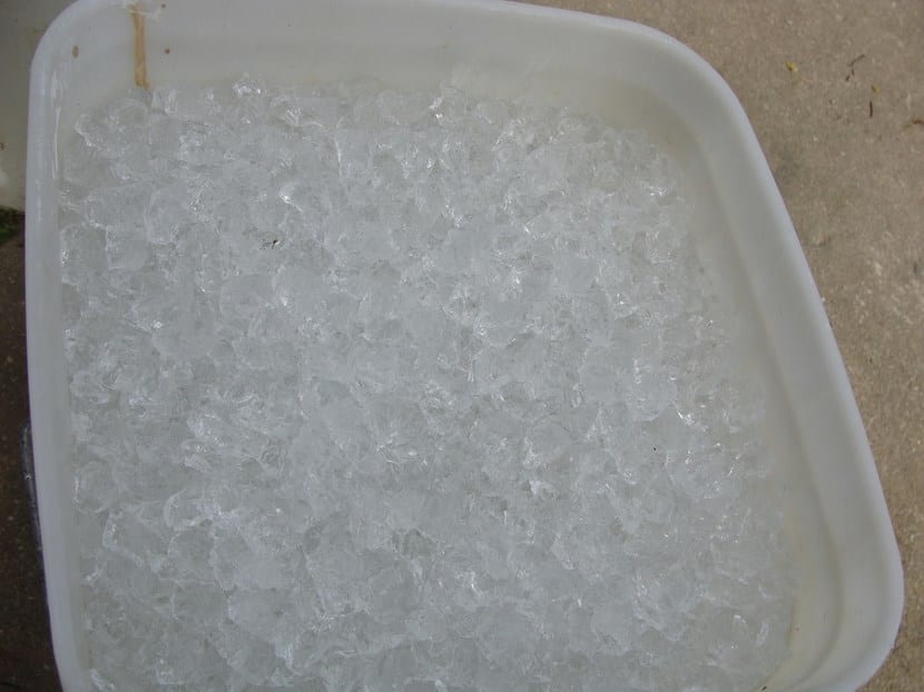 Agua en gel