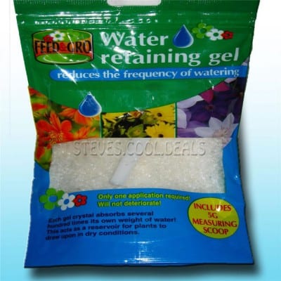 Bolas de agua en gel para plantas