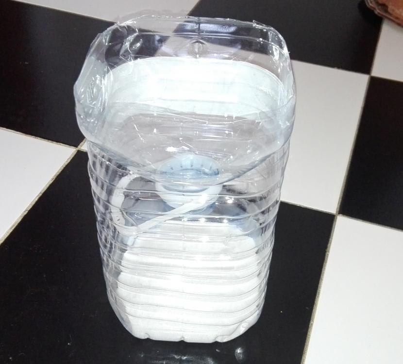 Botella con azúcar