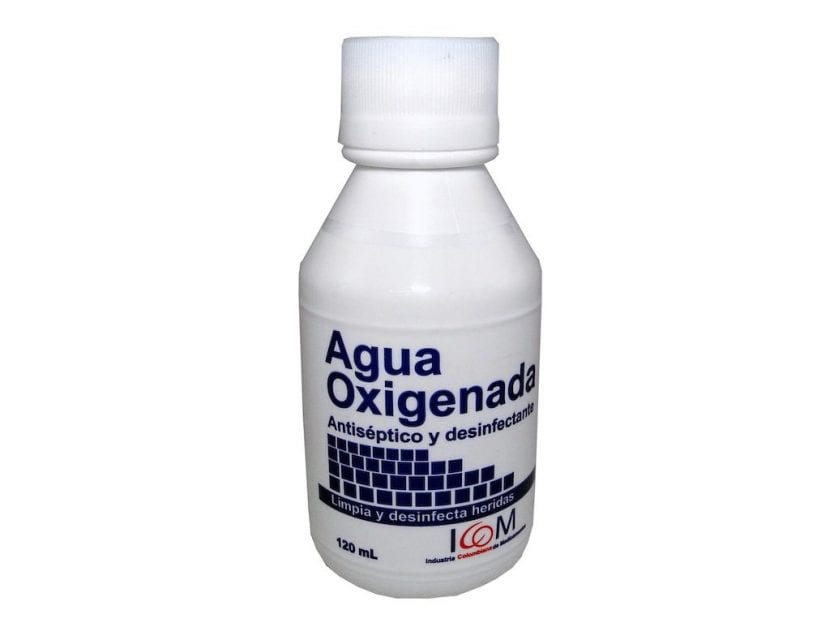 Frasco de agua oxigenada