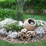Jardín con piedras
