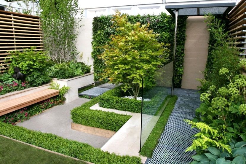 Un precioso jardín minimalista