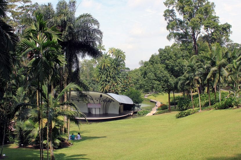Vista del Jardín Botánico de Singapur