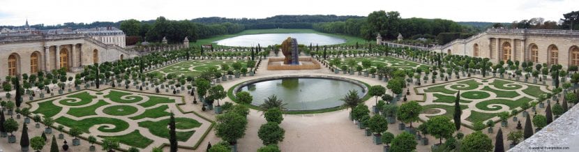Vista panorámica de los Jardines de Versalles