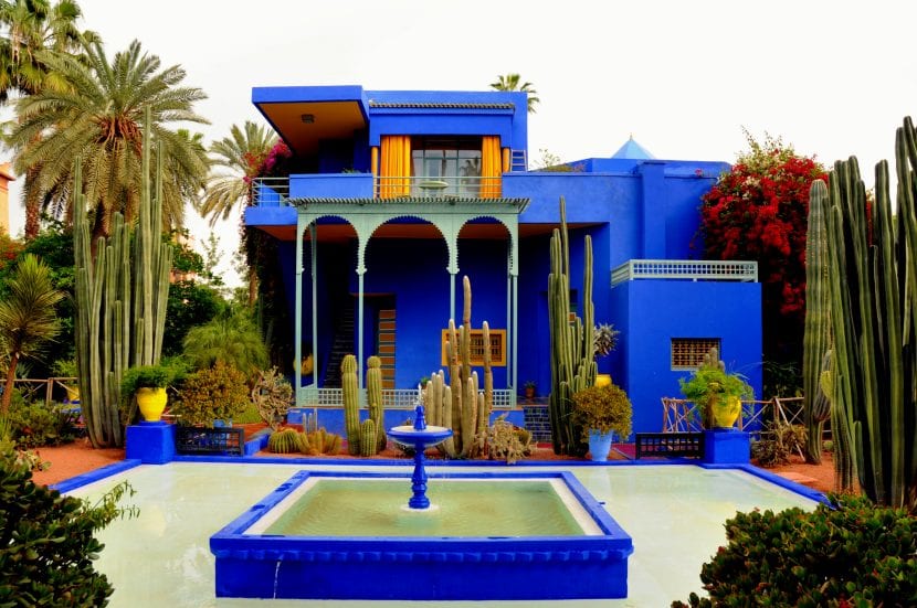 Vista de la entrada  del Jardín Majorelle