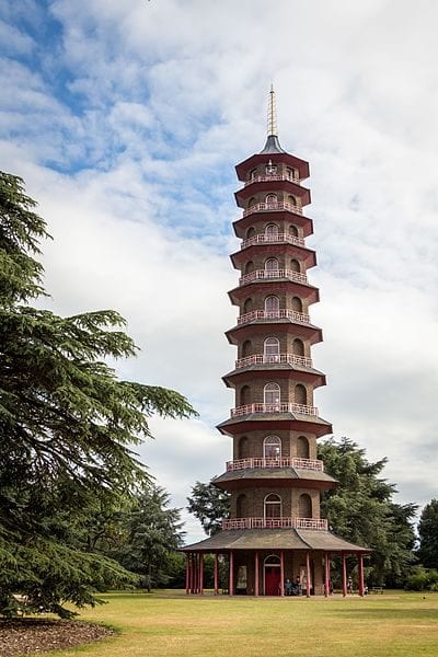 Vista de la pagoda de Kew Gardens