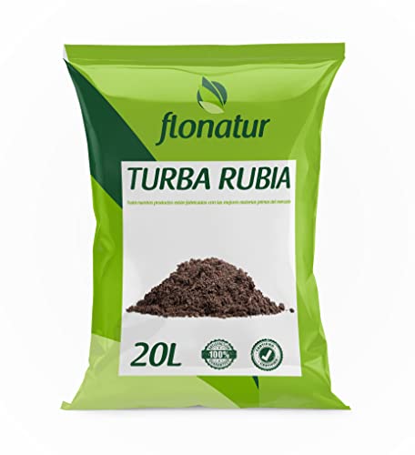 Turba Rubia, Saco de 20L, sustrato de turba para Plantas