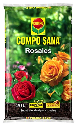 Compo Sana Rosales con 8 semanas de abono, Substrato de Cultivo, 20 L, 56x32x8 cm