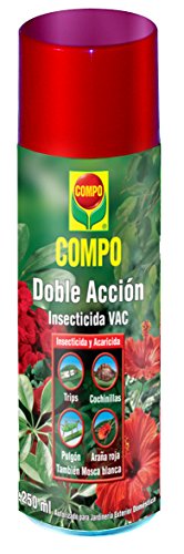 COMPO Aerosol Doble Acción, Insecticida y acaricida, Para jardinería exterior doméstica, 250 ml