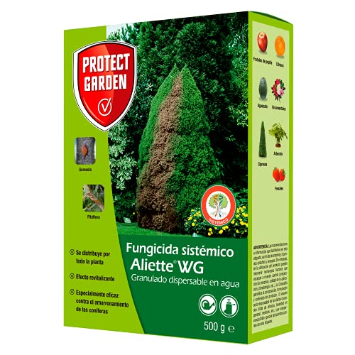 Fungicida sistémico Aliette WG, ideal para cesped, coníferas y cítricos