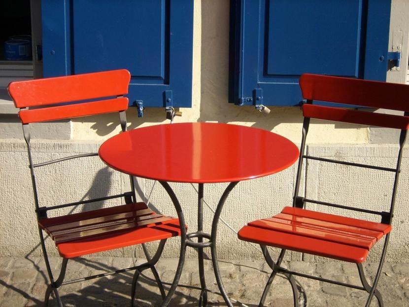 Conjunto de muebles de hierro