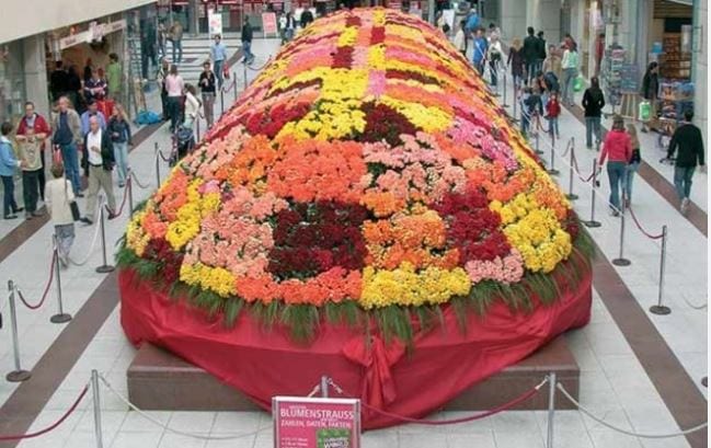 El mayor arreglo floral del mundo en Alemania