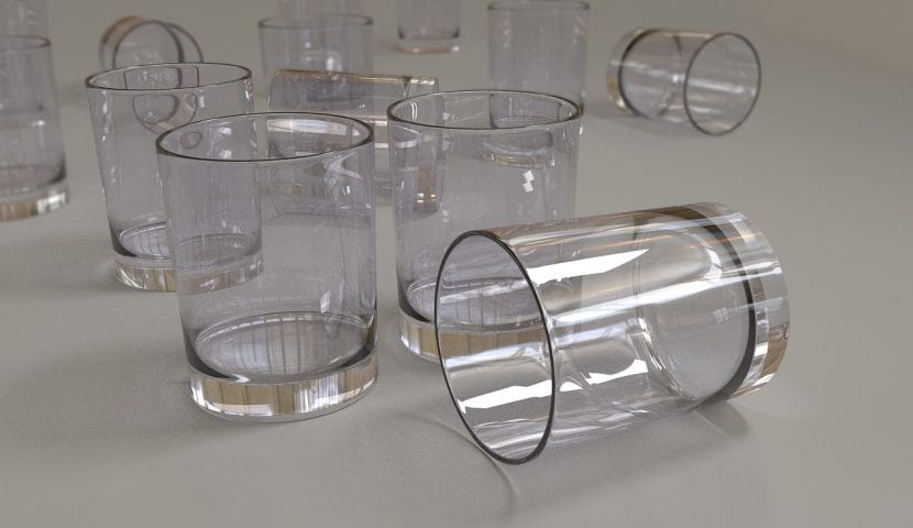 Conjunto de vasos de cristal