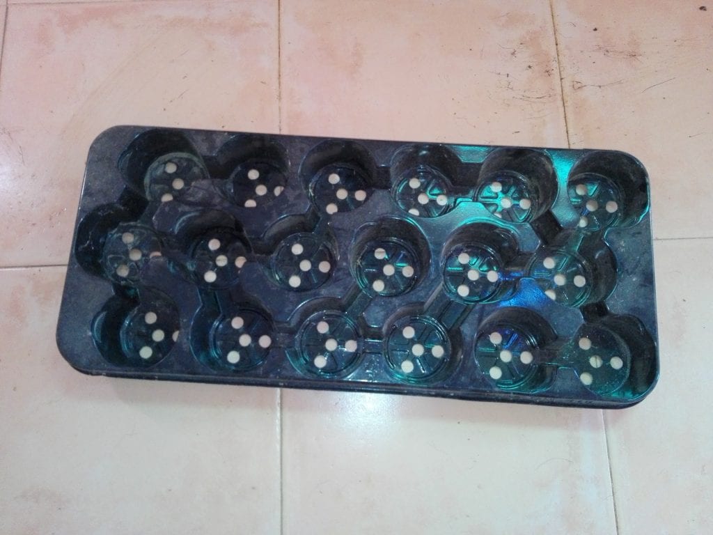 Bandeja de plástico