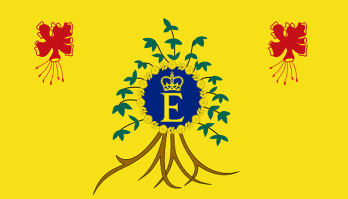 Bandera personal de Barbados de la Reina Isabel II