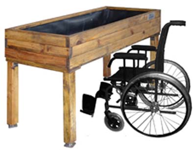mesa de cultivo adaptada